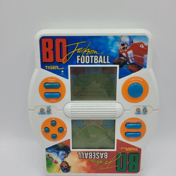 1990 Tiger Electronics Bo Jackson Football Baseball Handheld Game Tested - Picture 2 of 3